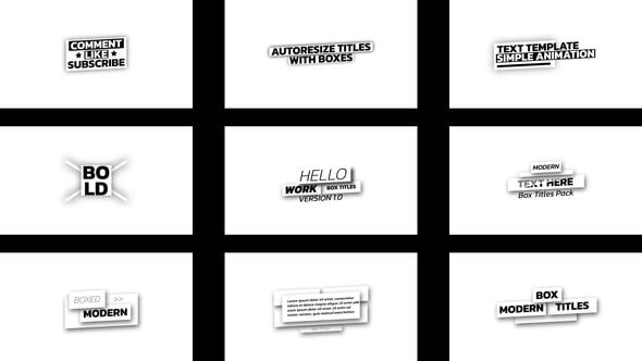 Videohive Box Titles | AE 55413780