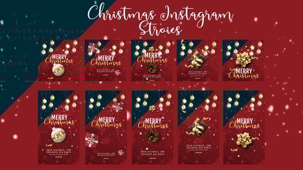 Videohive Christmas instagram stories and post 55447889