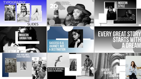 Videohive Typography Slides | AE 55401049