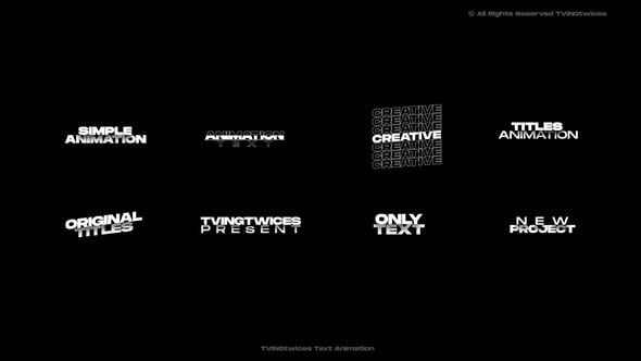 Videohive Text Animation | AE 55487660