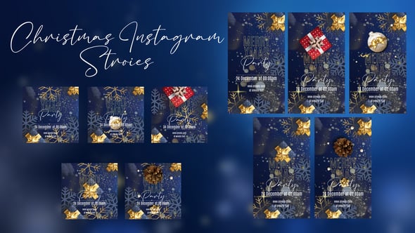 Videohive Christmas instagram stories and post 55485022