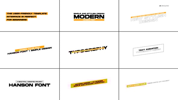 Videohive Modern Titles  AE 55485191