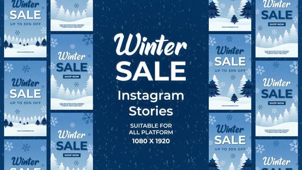 Videohive Winter Season Sale Instagram Stories