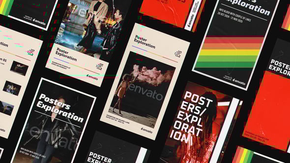 Videohive Vertical Nostalgia Posters