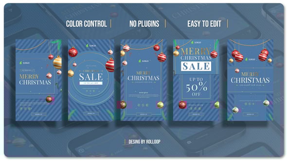 Videohive Merry Christmas And Christmas Sale Stories V1