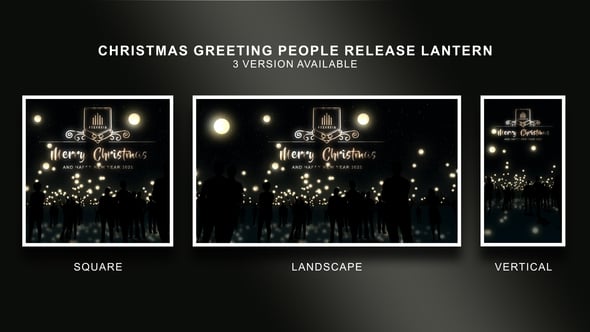 Videohive Christmas Greeting People Release Lantern