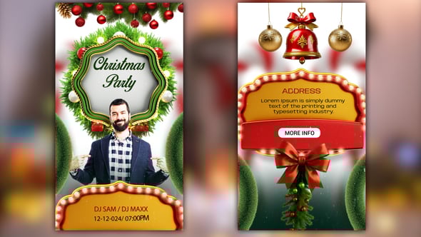 Videohive Christmas Party Invitation Instagram Story Template