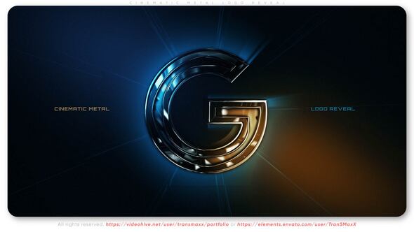 Videohive Cinematic Metal Logo Reveal 55361380
