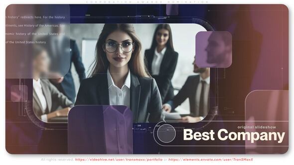 Videohive Corporation Awards Nomination