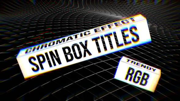 Videohive Spin Box Titles