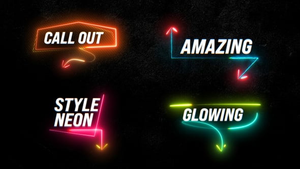 Videohive Neon Text Animation Callout