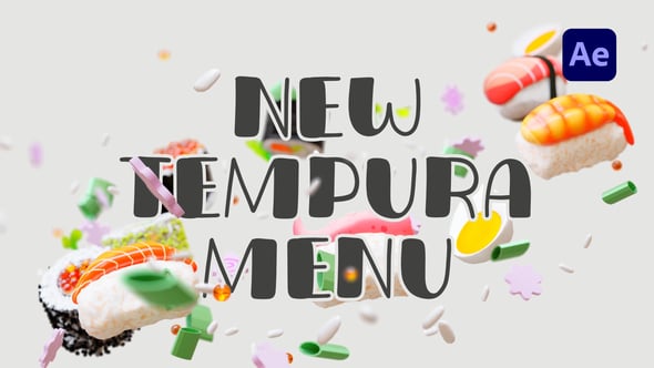 Videohive Tasty Asian Food Intro