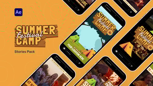 Videohive Camp Promo Stories Pack