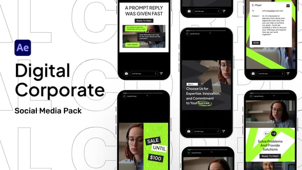Videohive Digital Corporate Promo Social Media Pack