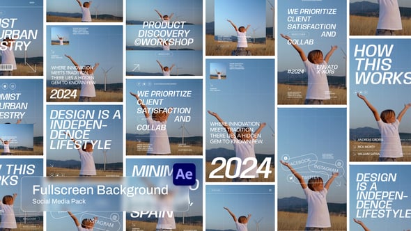 Videohive Fullscreen Background Social Media Pack