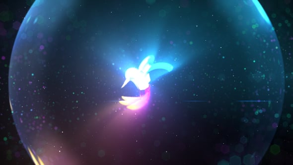 Videohive Glow Particles Logo Reveal