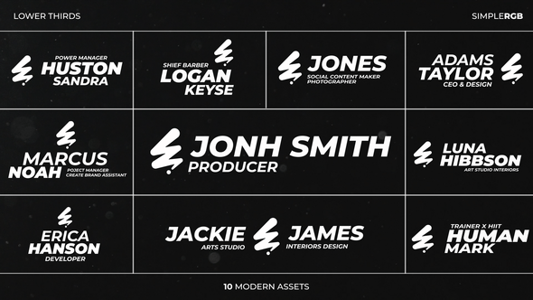 Videohive Logo Lower Thirds 55092771