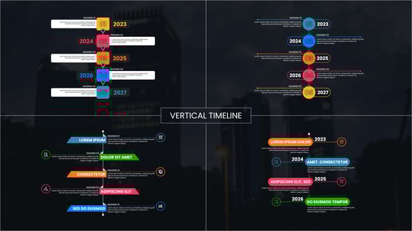 Videohive Vertical Timeline
