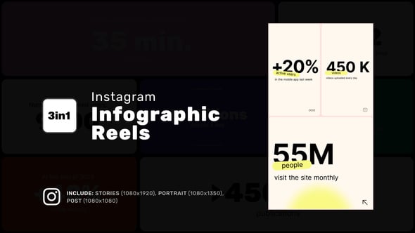 Videohive Infographic Reels 55302410