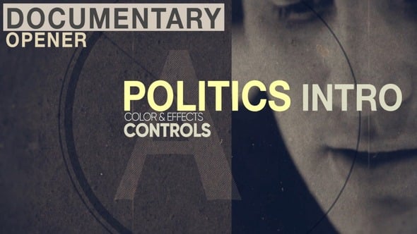 Videohive Documentary Opener – Politics Intro