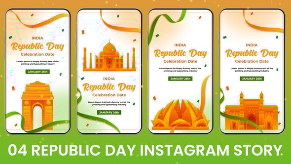 Videohive Indian Republic Day Celebration Instagram Story