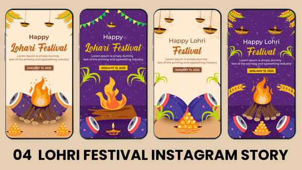 Videohive Indian Festival Lohri Instagram Story