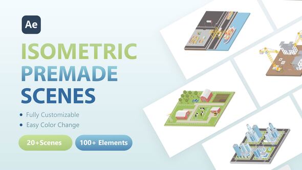 Videohive 3D Isometric Scenes