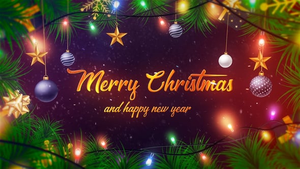 Videohive Merry Christmas Intro 49449464