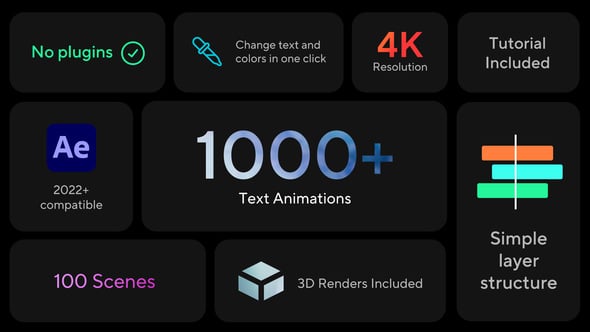 Videohive SPOTLIGHT – DESIGNS AND TYPOGRAPHY PACK