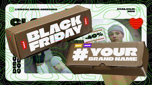 Videohive Cardboard Boxes Sale Promo