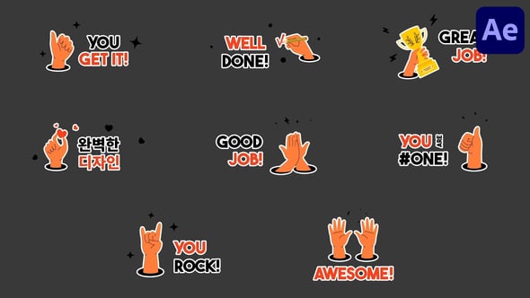 Videohive Hands Typography Titles for After Effects