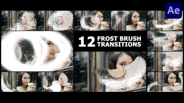 Videohive Frost Brush Painting Transitions | After Effects