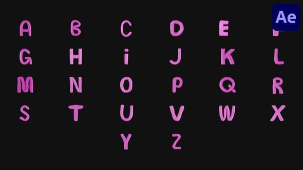 Videohive Plasticine Animated Typeface | After Effects