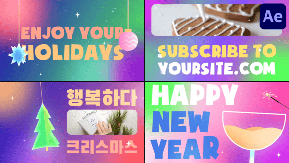 Videohive Christmas Slides | After Effects 55370449