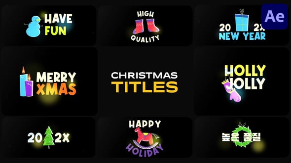 Videohive Christmas Titles for After Effects 55154952