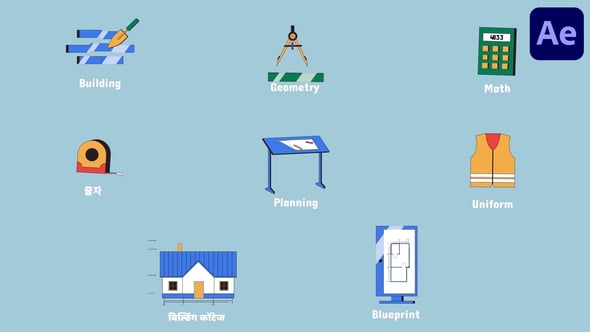 Videohive Engineering icons And Titles for After Effects