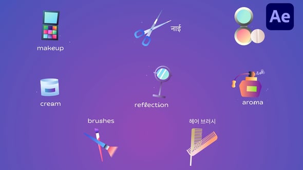 Videohive Beauty Icons And Titles for After Effects