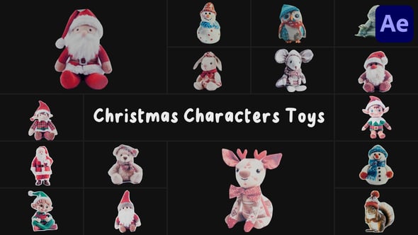 Videohive Christmas Characters Toys for After Effects