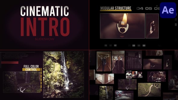 Videohive Cinematic Intro Slideshow for After Effects