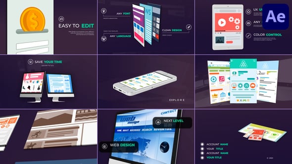 Videohive Website Presentation Pack for After Effects 55471480