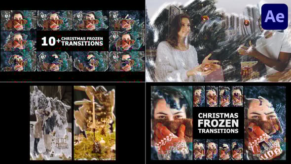 Videohive Christmas Frozen Transitions | After Effects