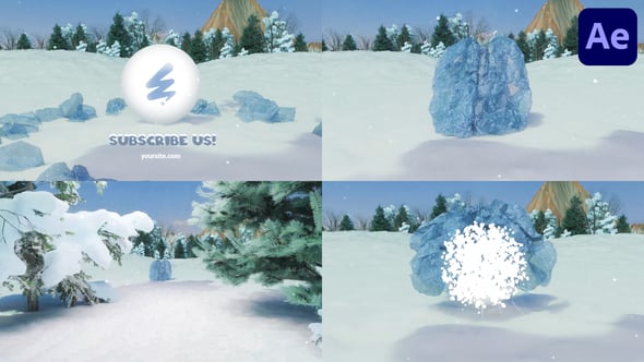 Videohive Ice Stone Logo Reveal for After Effects