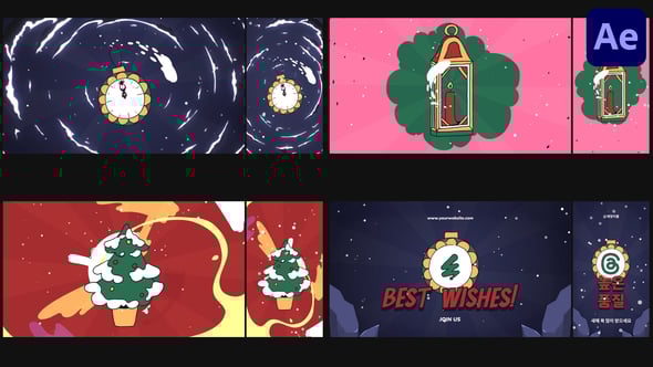 Videohive Christmas Morphing Logo Opener