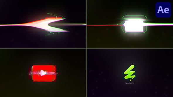 Videohive Glitch Distortion Logo Reveal for After Effects 55412904