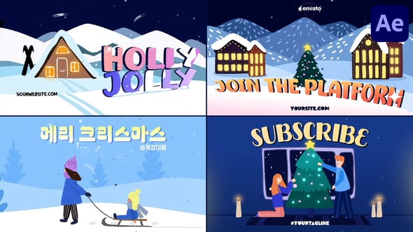 Videohive Christmas Vibe Typography for After Effects