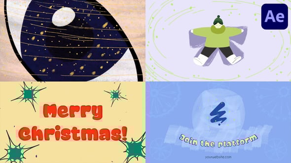 Videohive Snow Angel Logo Opener for After Effects