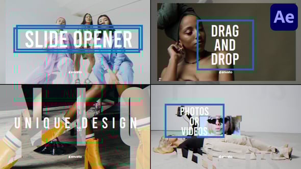 Videohive Slide Opener for After Effects