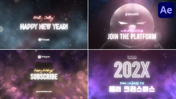 Videohive Xmas And New Year Typography for After Effects