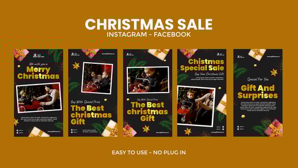 Videohive Christmas instagram stories 55417077