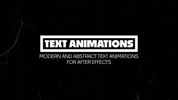 Videohive Text Animations 55160248